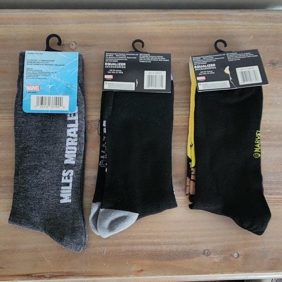 Marvel Crew Socks – 3 Pairs – Spiderman, Wolverine, Avengers – NWT  socks comics - Picture 2 of 11